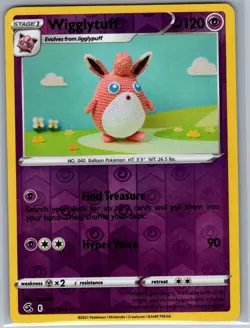 Wigglytuff 111/264 Reverse Holo SWSH08: Fusion Strike - Pokemon Card - NM - Image 1