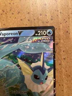 Vaporeon V SWSH150 Sword & Shield Black Star Promo Card Pokemon TCG Holo Foil US - Image 3