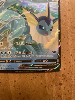 Vaporeon V SWSH150 Sword & Shield Black Star Promo Card Pokemon TCG Holo Foil US - Image 4
