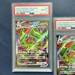 Pokemon Rayquaza VMAX PSA10 RRR S12a 108 Trading Card Gem Mint Authentic - Image 3