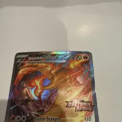 Pokemon TCG Team Rockets Moltres EX Card 229/182 Stamped Destined Rivals SIR - Image 3