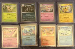 Pokemon Prismatic Evolutions Costco Holo Cosmo Promo Cards (All 8 Cards Total) - Image 1