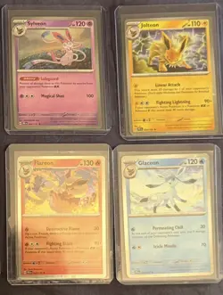 Pokemon Prismatic Evolutions Costco Holo Cosmo Promo Cards (All 8 Cards Total) - Image 3