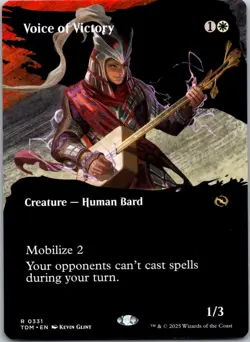 Voice of Victory (Borderless) 331 Tarkir: Dragonstorm NM MTG - Image 1