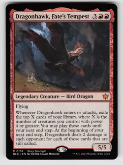 Dragonhawk, Fate's Tempest *Non-Foil* BLB 132 NM - Image 1