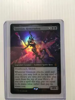 MTG Gwenom, Remorseless Borderless Foil#256 Marvel's Spider-Man Eternal - Image 3