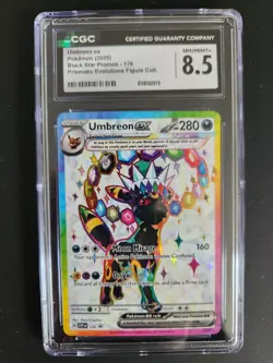 2025 UMBREON EX CGC 8.5 POKEMON PRISMATIC EVOLUTIONS 176 PROMO - Image 1