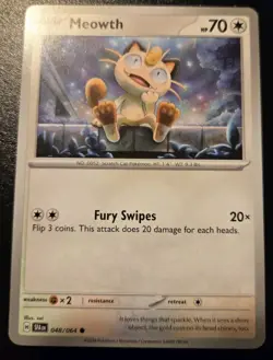 Meowth 048/064 Common Scarlet & Violet: Shrouded Fable Pokemon TCG - Image 1