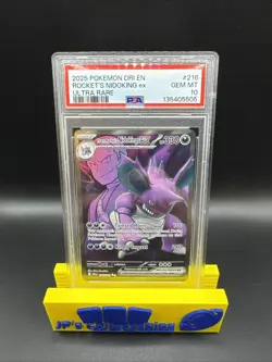 2025 Pokemon Destined Rivals Team Rocket’s Nidoking EX #216 Ultra Rare PSA 10 - Image 1