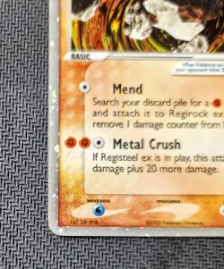 Regirock ex 98/101 Hidden Legends Holo Ultra Rare Pokemon TCG Nintendo - Image 2