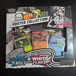 Pokemon Scarlet & Violet Black Bolt and White Flare Poster Collection NEW - Image 1