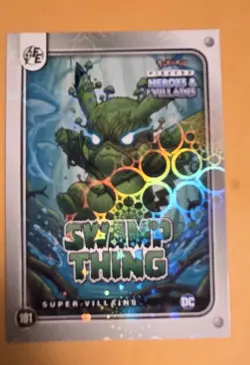 Swamp Thing (Pikachu) #181 Lazer Holo - Heros & Villains Flash Edition Pokemon - Image 1