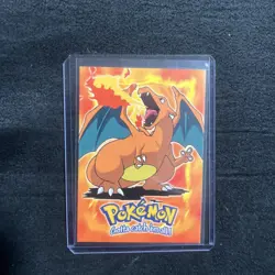 Pokemon Topps Charizard E6 of 12 Black Label Non-Holo light play - Image 1