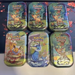 Sealed Pokemon Prismatic Evolutions Scarlet & Violet Mini Tins (6) like picture - Image 1