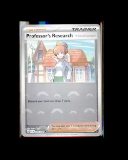 NM pokemon SV: Black Bolt Holo Uncommon Professor's Research (Poke Ball Pattern) - Image 1