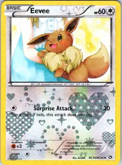 Eevee RC14/RC25 Legendary Treasures: Radiant Collection Pokemon TCG LP Holo - Image 1