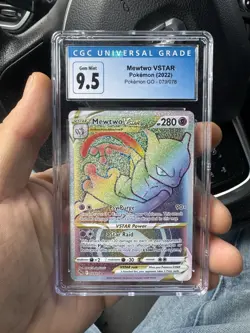 Pokemon Mewtwo VSTAR 079/078 Pokemon GO Secret Rare Holo CGC 9.5 2022 - Image 1