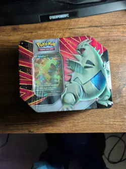 Pokemon TCG Tyranitar Strikers V Tin Factory Sealed New - Fast Free Shipping - Image 1