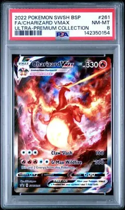 Pokemon Charizard VMAX Ultra-Premium Coll. Full Alt Art Promo SWSH261 PSA 8 - Image 1