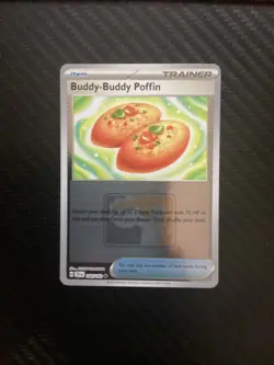 POKEMON ~ BUDDY-BUDDY POFFIN ~ 144/162 ~ LEAGUE & CHAMPIONSHIP ~ RARE ~ NM - Image 1