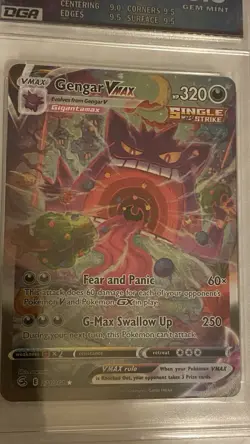 Gengar VMAX 271/264 - Alt Art Secret Rare - SWSH Fusion Strike Pokemon DGA 9.5 - Image 3