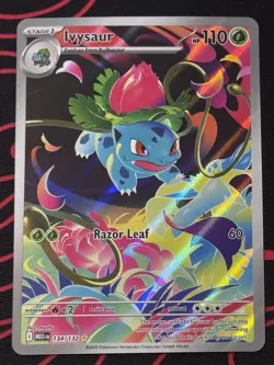 Pokemon TCG Ivysaur 134/132 Me01: Mega Evolution Holo - IR - NM/Mint - Image 1
