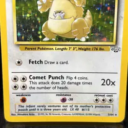 Kangaskhan 5/64 - Holo Foil Pokemon 1999 Base Set Jungle - Image 2