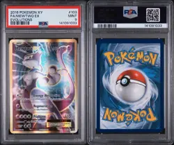 2016 POKEMON XY EVOLUTIONS #103/108 MEWTWO EX FULL ART PSA 9 - Image 3