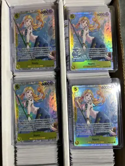 4X Nami (053) EB03-053 Extra Booster: One Piece Heroines Edition Foil. PLAY SET - Image 1