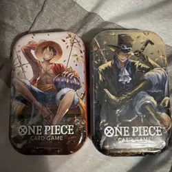 One Piece Vol 2 Mini Tin Pack Set Vol 2 OP-13 Factory Sealed Tins (2 Tins) - Image 1