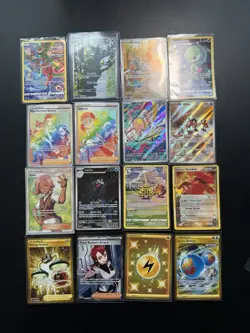 Pokemon TCG 16 Card Lot (2004-2025) IRs Rares Rainbow Rares & More! - Image 1