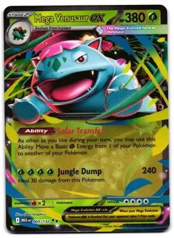 Mega Venusaur ex 003/132 - Mega Evolution Double Rare Pokemon TCG - NM Card - Image 1