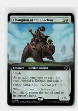 Champion of the Clachan Lorwyn Eclipsed FOIL Extended Art MTG Card - Image 1
