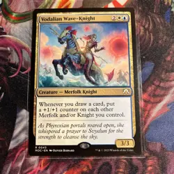 Vodalian Wave-Knight Commander: March of the Machine Regular MTG Card - Image 1