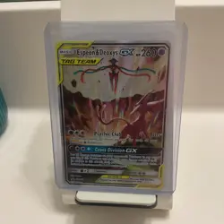 Pokemon Espeon & Deoxys GX TAG TEAM SM240 Promo Holo 260 HP Card - Image 1