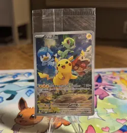 SEALED Pikachu SVP 027 Black Star Promo Pokemon Card - Image 1