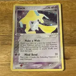 Pokemon TCG Jirachi Holo Rare Card 8/101 EX Hidden Legends Card - Image 1