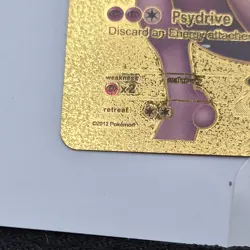 Pokemon Mewtwo EX Gold Metal Foil Card 98/99 2012 Psychic Basic Custom - Image 4