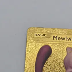 Pokemon Mewtwo EX Gold Metal Foil Card 98/99 2012 Psychic Basic Custom - Image 5