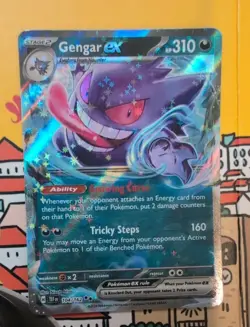 Gengar Ex 104/162 Temporal Forces Scarlet & Violet Pokemon Card - Image 1