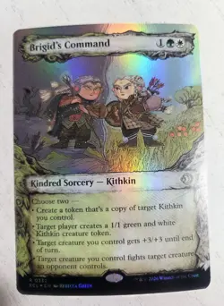 Brigid's Command 332 NM Foil Showcase Lorwyn Eclipsed MTG - Image 1