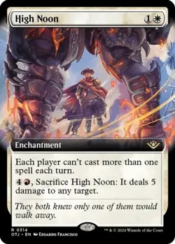 1x High Noon - Foil - Extended Art Light Play MTG Magic - Kid Icarus - - Image 1