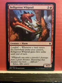 Belligerent Whiptail Battle for Zendikar Regular - Image 1