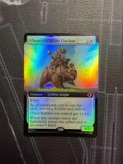 Champion of the Clachan Lorwyn Eclipsed Extended Art Foil Rare - Image 1