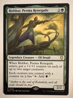 Rishkar, Peema Renegade 0235 Rare Non Foil Bloomburrow Commander MTG NM - Image 1