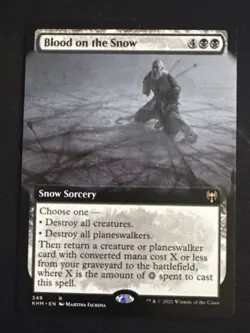 1x Blood on the Snow (348) Extended Art Kaldheim LP MTG Magic x1 MKE - Image 1