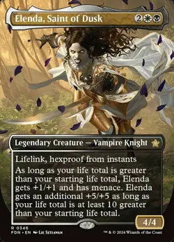 1 x Elenda, Saint of Dusk - Foil - Borderless - Foundations - NM-Mint - MTG - Image 1