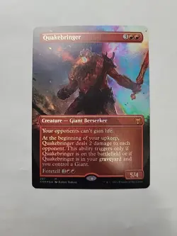 MTG - Quakebringer (Borderless) Kaldheim Foil M#297 - Image 1