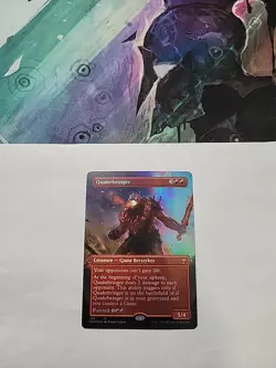 MTG - Quakebringer (Borderless) Kaldheim Foil M#297 - Image 2