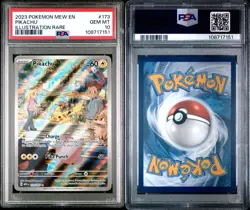 2023 POKEMON MEW EN-151 ILLUSTRATION RARE #173 PIKACHU PSA 10 - Image 2